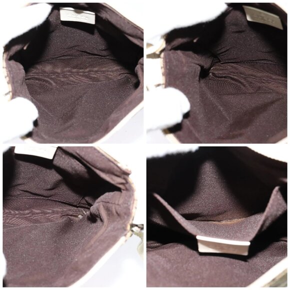 GUCCI GG Canvas Shoulder Bag Beige Silver 147671 Auth ki5693 - Picture 16 of 16